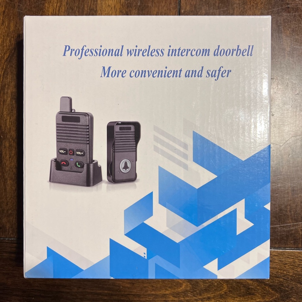 OWNZNN Wireless Doorbell(Black). New in box, factory sealed.